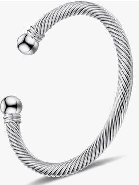 Stainless Steel Twisted Cable Wire Bracelets 